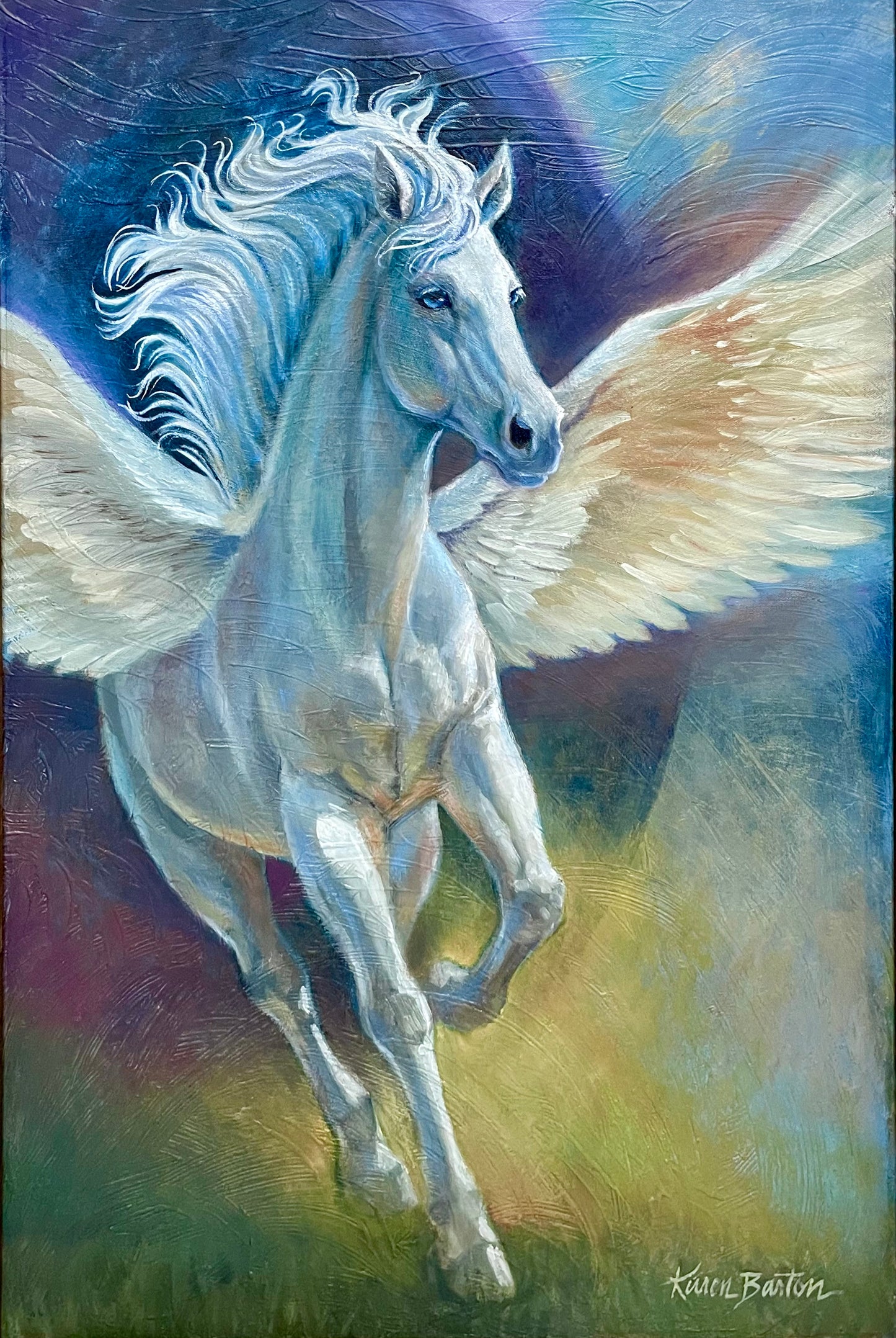 "Pegasus Landing" 24x36 Original Oil Painting