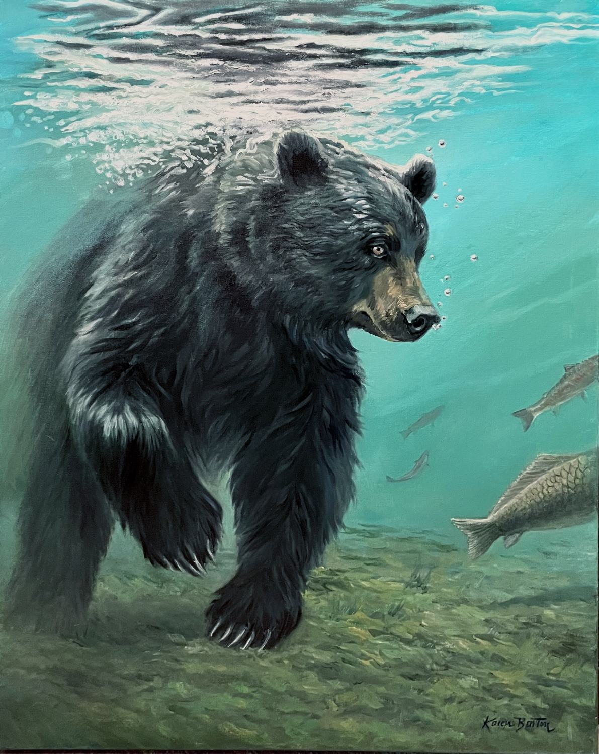 "Underwater Fishing Expedition" Greeting Card