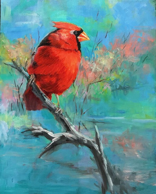 "Flash" Cardinal Greeting Card