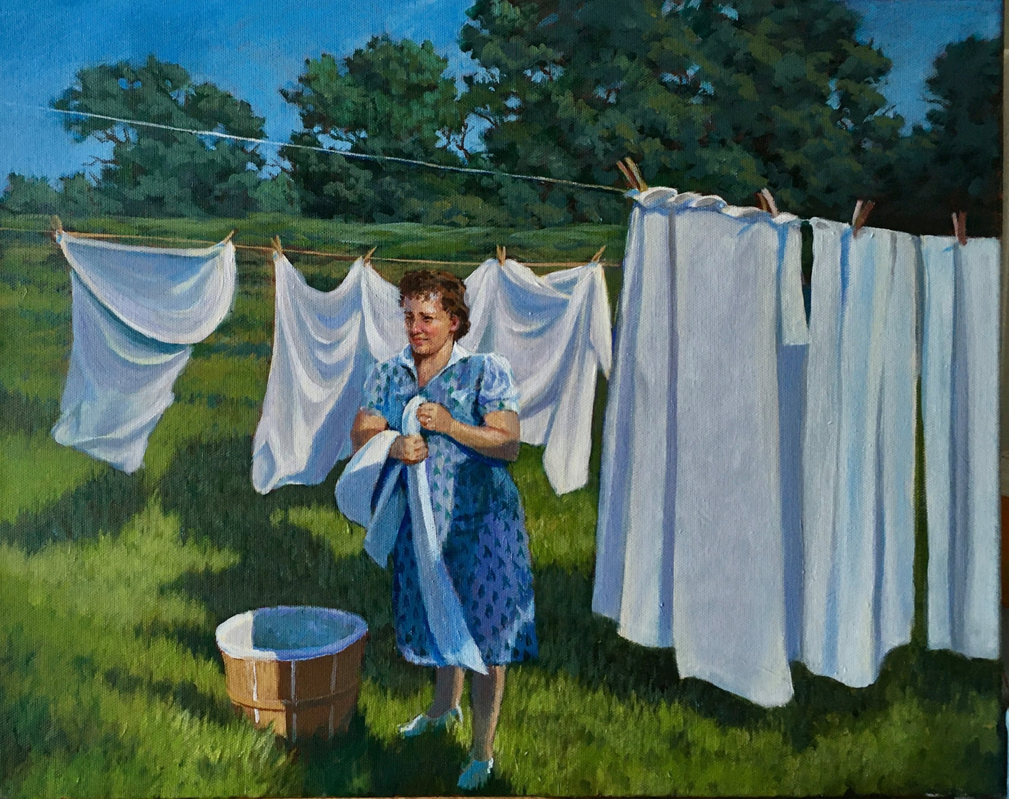 "Grandma's Wash Day" Greeting Card
