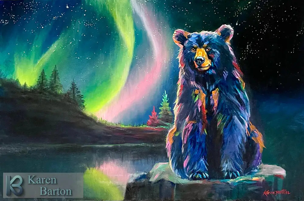 ’Aurora Bear’ – Limited Edition Giclée Print (12’’ X 18’’)