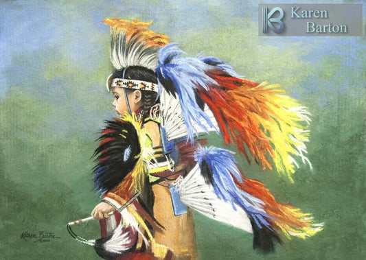 ’Child Of The Plains’ – Limited Edition Giclée Print By Karen Barton (12’’ X 15’’)