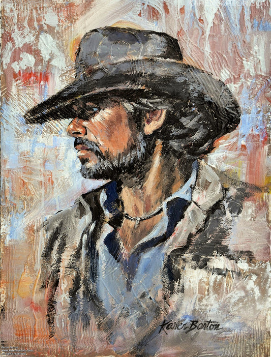 "The Wrangler" Signed and Numbered L/E Giclee Print By Karen Barton