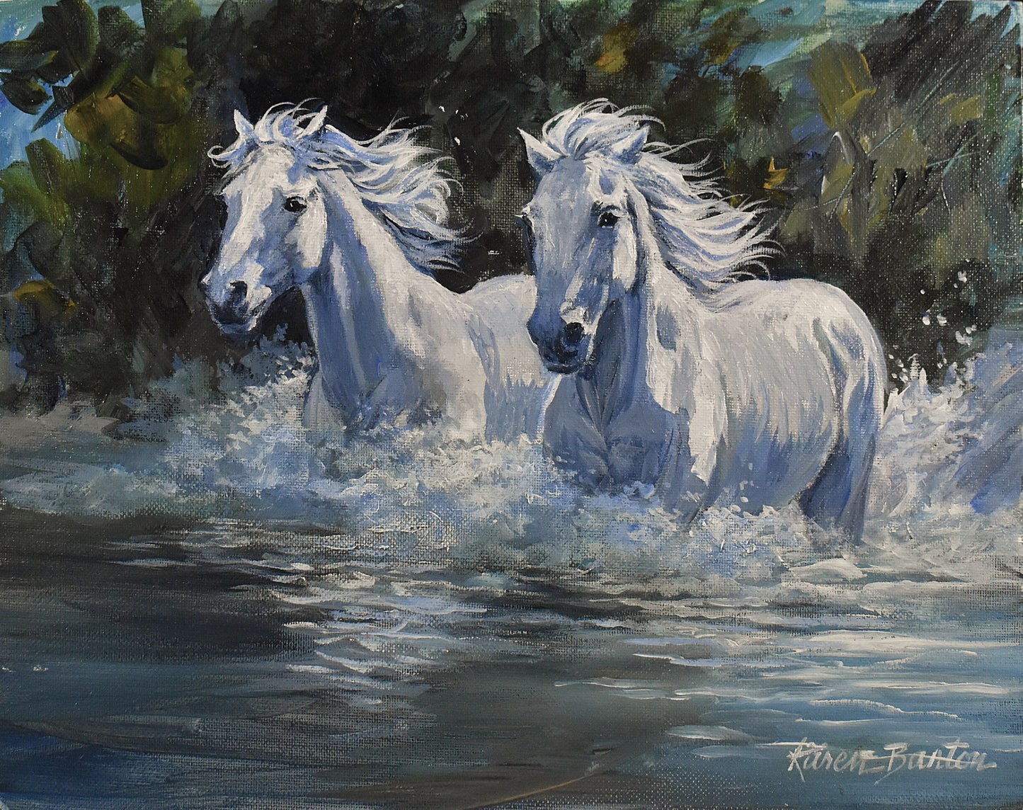 "Unbridled"  Original Acrylic Painting (11" x 14")